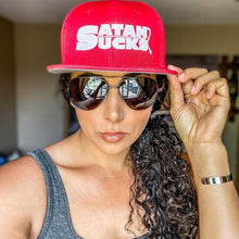 Load image into Gallery viewer, Satan Sucks Tail Snap Back Ball Cap