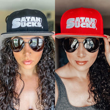 Load image into Gallery viewer, Satan Sucks Tail Snap Back Ball Cap