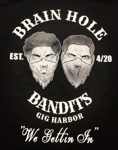 Brain Hole Bandits Black T's